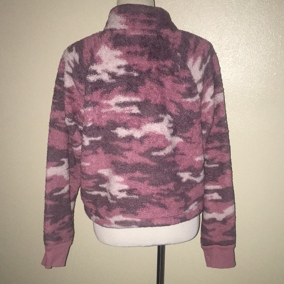 Calvin Klein pink camo half zip pullover - Picture 6 of 7